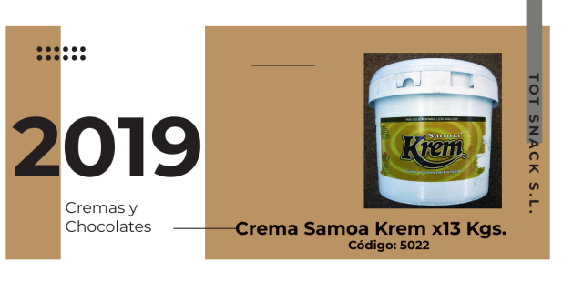 Crema SAMOA x13 Kgs.